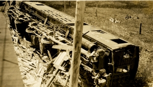 Forward unit after wreckage cleared