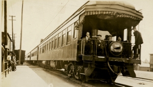 Russian commission, business car, at Deer Lodge