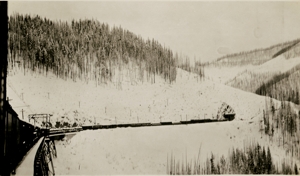 Train near Adair -- looking westward