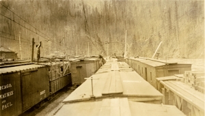 Wrecked overhead in Avery Yard